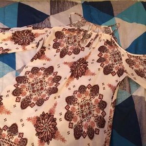 Off the shoulder Floral printed dress